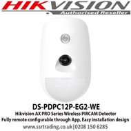 Hikvision DS-PDPC12P-EG2-WE  AX PRO Series Wireless PIRCAM Detector Fully remote configurable through App, Easy installation design