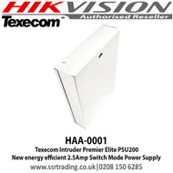 Texecom Intruder Premier Elite PSU200  New energy efficient 2.5Amp Switch Mode Power Supply - HAA-0001  