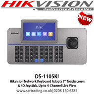 Hikvision DS-1105KI Network Keyboard 7" Touchscreen and 4D Joystick 