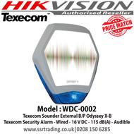 Texecom Sounder External B/P Odyssey X-B, Texecom Security Alarm - Wired - 16 V DC - 115 dB(A) - Audible - WDC-0002  