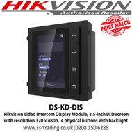 Hikvision Video Intercom Display Module, 3.5-inch LCD Screen with Resolution 320 × 480p,  4 Physical Buttons with Backlight - DS-KD-DIS