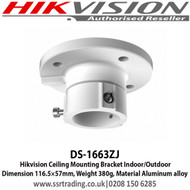 Hikvision DS-1663ZJ Ceiling Adaptor Mount Bracket for Use with Hikvision PTZ Cameras 