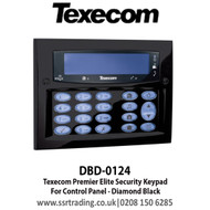 Texecom Premier Elite Security Keypad - For Control Panel - Diamond Black - DBD-0124