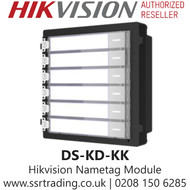 Hikvision DS-KD-KK Video Intercom Nametag Modular