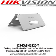 Hikvision DS-KABH6320-T Desktop Stand For Ds-Kh6320/8520 Gen 2 Indoor Station Dimension 122 × 86 × 64 mm - (4.80” × 3.39” × 2.52”)