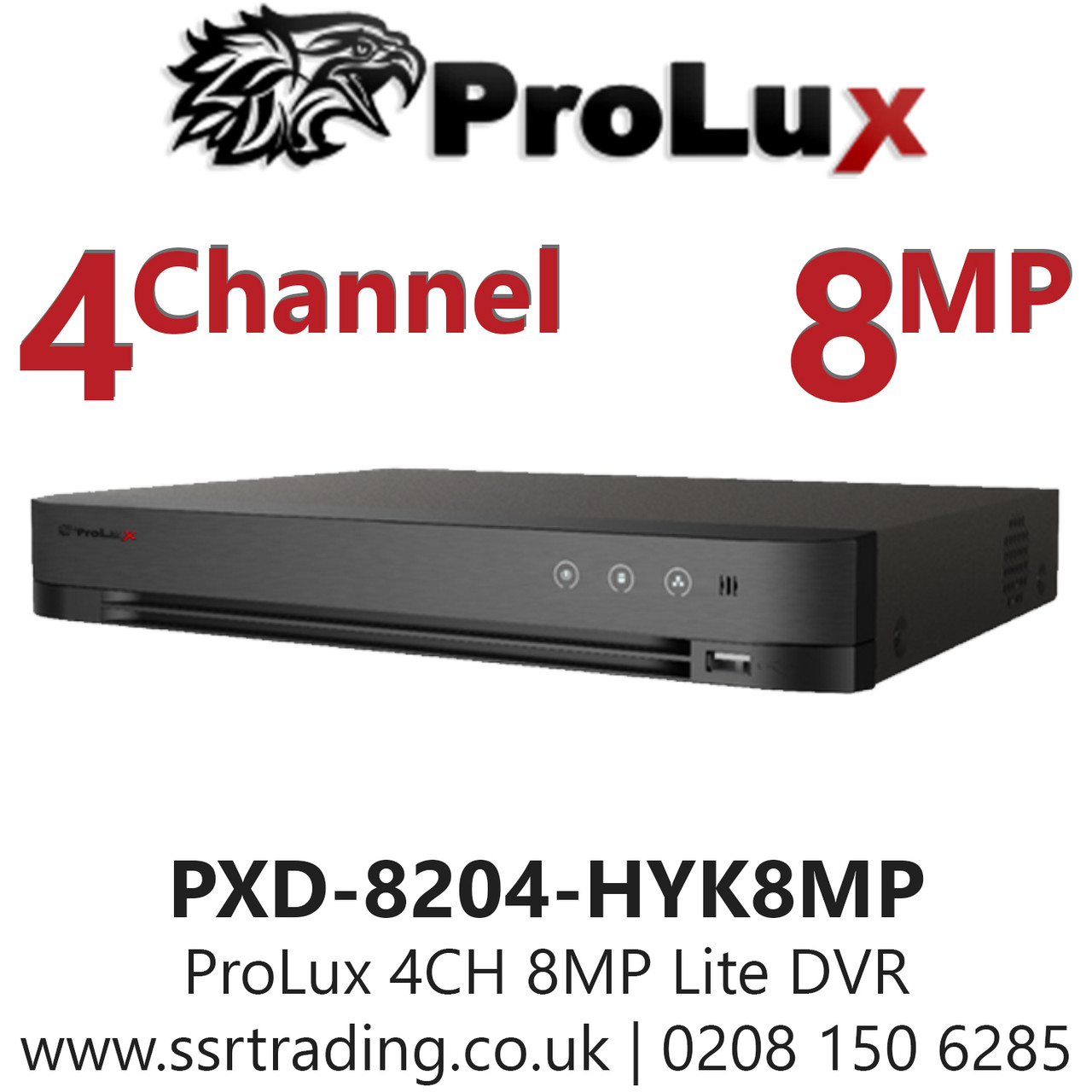 Prolux 4 Channel 8mp Lite 1 Sata Interface H 265 Dvr Pxd 04 Hyk8mp Prolux 4 Channel 8mp Lite 1 Sata Interface H 265 Dvr Pxd 04 Hyk8mp