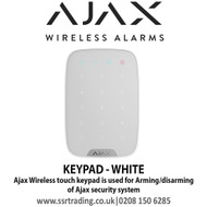 Ajax Wireless touch keypad is used for arming/disarming of Ajax security system - KEYPAD (WHITE)
