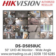 Hikvision 50" Monitor Ultra HD 4K HDMI - DS-D5050UC