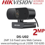 Hikvision DS-U02 2MP 3.6mm Fixed Lens Web Camera, 24/7 Color Imaging, Built-in microphone, AGC for self-adaptive brightness 