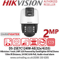 Hikvision 7-inch 2 MP 32X Powered by DarkFighter IR Network Speed Dome - DS-2SE7C124IW-AE(32x/4)(S5)