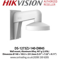 Hikvision Wall Mount, Dimension Ø 140 mm × 183.5 mm × 231.5mm (5.51" × 7.22" × 9.11") - DS-1273ZJ-140-DM45