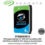 Seagate ST4000VX013 4TB Skyhawk Surveillance Hard Drive for CCTV DVRs NVRs & PC Desktop 