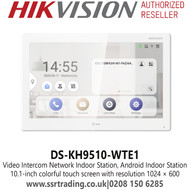 Hikvision DS-KH9510-WTE1 Video Intercom Network Indoor Station, Android Indoor Station 
