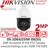 Hikvision DS-2DE4225IW-DE(S5) 2MP AcuSense DarkFighter Network PoE PTZ Speed Dome Camera With 100m IR Distance - 25 × Optical zoom, 16 × Digital zoom 
