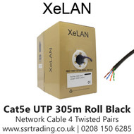 XeLAN Cat5e 4 Pair External Network Cable 305m 1000ft Black