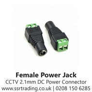 CCTV 2.1mm DC Power Adaptor Connector Jack Socket Female