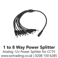1 to 8 Way Power Splitter For CCTV