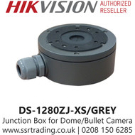 Hikvision Junction Box For IT3F/IT3 Series Turret Grey Cameras - DS-1280ZJ-XS/GREY