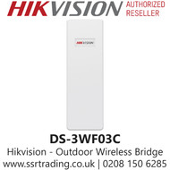 Hikvision Outdoor Wireless Bridge Built-in 15dBi 2×2 dual-polarised directional MIMO antenna - DS-3WF03C 