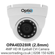 4MP 2.8mm Lens Outdoor CVI Eyeball Camera - 30m IR Range - OPA4ED28IR 