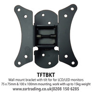 Wall mount bracket with tilt for for LCD/LED monitors - TFTBKT