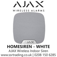 Ajax Wireless indoor siren that loudly notifies of an alarm during detector activation - HOMESIREN - WHITE