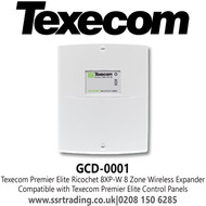 Texecom GCD-0001 Premier Elite Ricochet 8XP-W 8 Zone Wireless Expander 