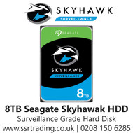 Seagate Skyhawk 8TB Surveillance Internal Hard Drive HDD – 3.5 Inch SATA 6 Gb/s 256 MB Cache for DVR NVR Security Camera System - ST8000VX004