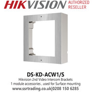 Hikvision DS-KD-ACW1/S 2nd Video Intercom Brackets in Stainless Steel 