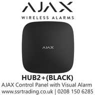 AJAX Intelligent control panel with visual alarm verification - HUB2+(BLACK)