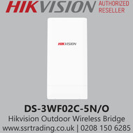 Hikvision Outdoor Wireless Bridge, 5Ghz 300Mbps 5km - DS-3WF02C-5N/O 