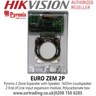 Pyronix EURO-ZEM 2P Input Expander with Speaker, 16Ohm Loudspeaker