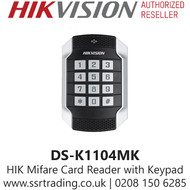 Hikvision Mifare Card Reader with Keypad, Vandal Resistant - DS-K1104MK
