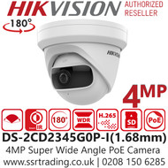 Hikvision 4MP IP Turret Camera-DS-2CD2345G0P-I(1.68mm)