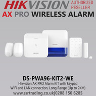 AXPRO by Hikvision DS-PWA96-KIT2-WE96 Zone Wireless Alarm Starter Kit with Keypad