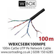 100m - Cable Network CAT Cat5e UTP Pe Solid Black - WBXC5EBK100MP