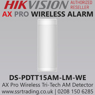 Hikvision Ax Pro Wireless Tri-Tech AM Detector - DS-PDTT15AM-LM-WE