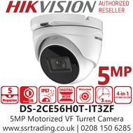 Hikvision 5MP Motorized Varifocal Lens TVI Camera  DS-2CE56H0T-IT3ZF