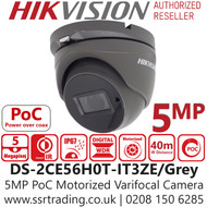 Hikvision 5MP 2.7-13.5mm PoC Motorized Cam - DS-2CE56H0T-IT3ZE/Grey