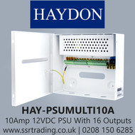 HAYDON HAY-PSUMULTI10A 10 Amp 12VDC PSU with upto 16 outputs