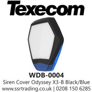 Texecom Siren Cover Odyssey X3-B Black/Blue - WDB-0004