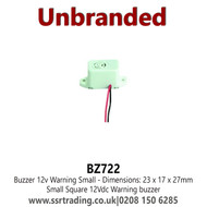 Buzzer 12v Warning Small - BZ722