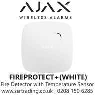 AJAX - Wireless Fire Detector with Temperature  &  Carbon Monoxide sensors - FIREPROTECT+(WHITE)