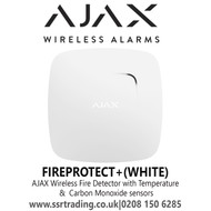 AJAX Wireless Fire Detector with Temperature  &  Carbon Monoxide sensors - FIREPROTECT+(WHITE)