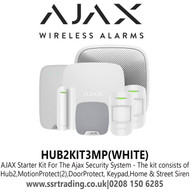 AJAX Starter Kit For The Ajax Security System - Kit Contains - 1 x HUB2, 2 x MOTIONPROTECT, 1 x KEYPAD, 1 x DOORPROTECT, 1 x STREETSIREN, 1 x HOMESIREN
