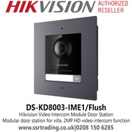 Hikvision KD8 Series Pro Modular Door Station - Video Intercom Module Door Station - DS-KD8003-IME1/Flush