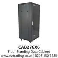 Floor Standing Data Cabinet - 27U 600mm (w) X 600mm (d) - CAB276X6