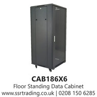 Floor Standing Data Cabinet - 18U 600mm (w) X 600mm (d) - CAB186X6
