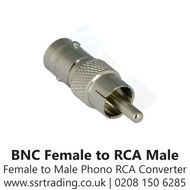 BNC Female to Male Phono RCA Converter
