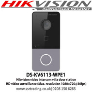 Hikvision Video Intercom Villa Door Station with Card reader & 485 & Indicators - DS-KV6113-WPE1